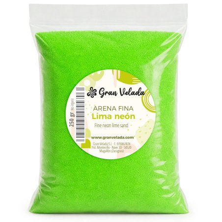 Arena de grano fino lima neón 4