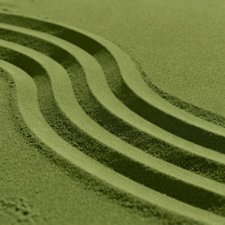 Arena de grano fino verde oliva