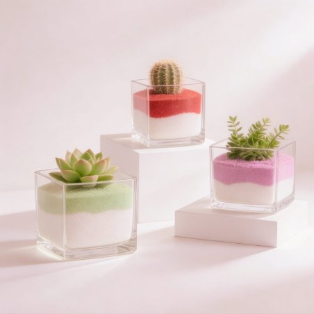 Arena de grano fino rojo marte en maceta 6