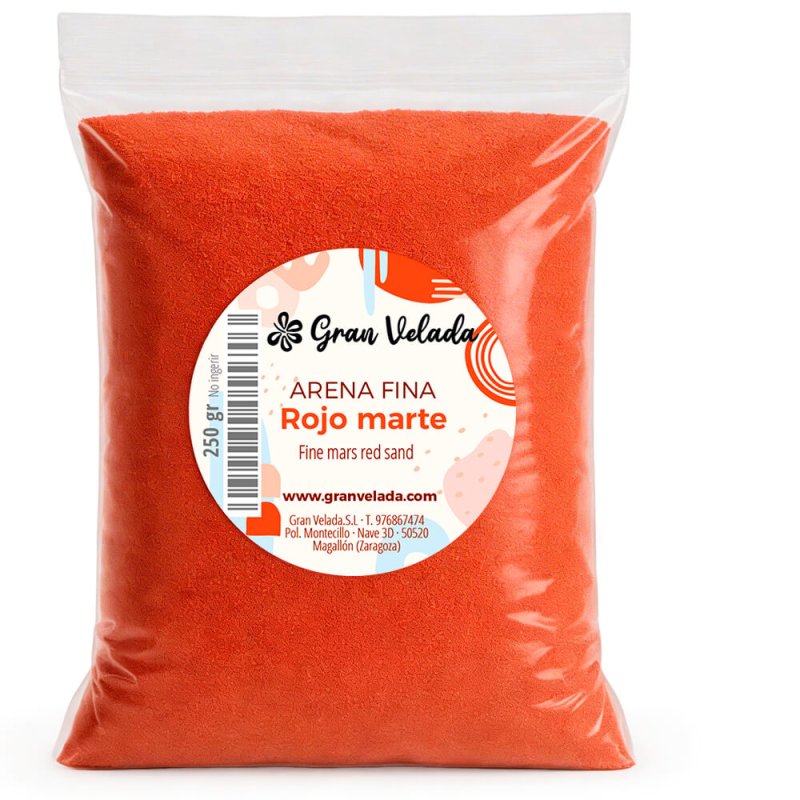 Arena de grano fino rojo marte 3