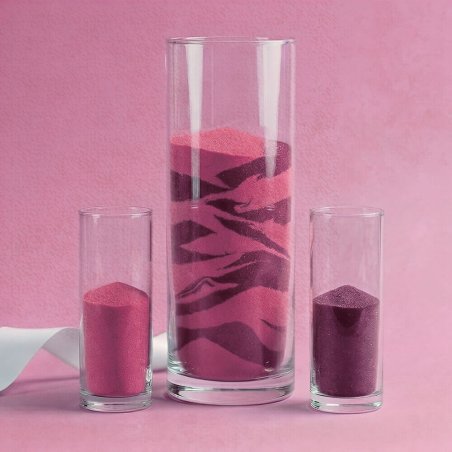 Arena fina color rojo cereza