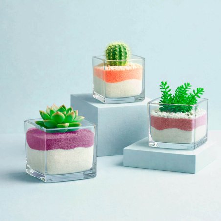 Arena de grano fino granate en maceta 6