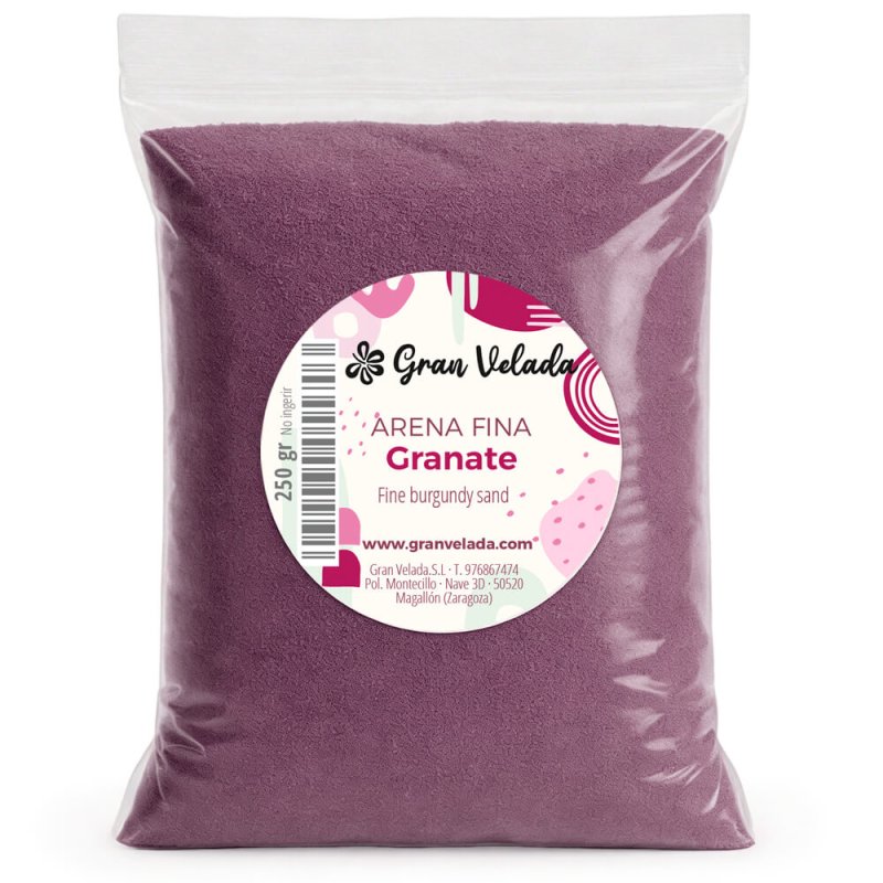 Arena de grano fino colores