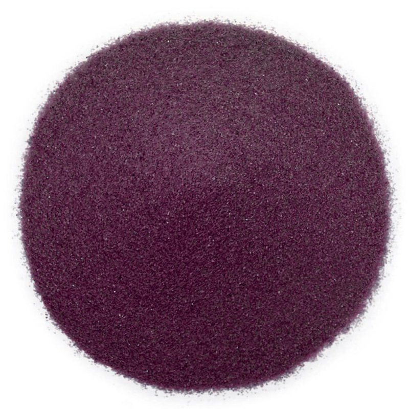 Arena decorativa color granate