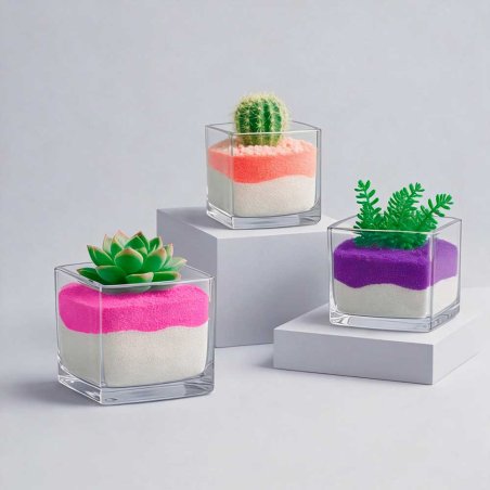 Arena de grano fino violeta neon 6