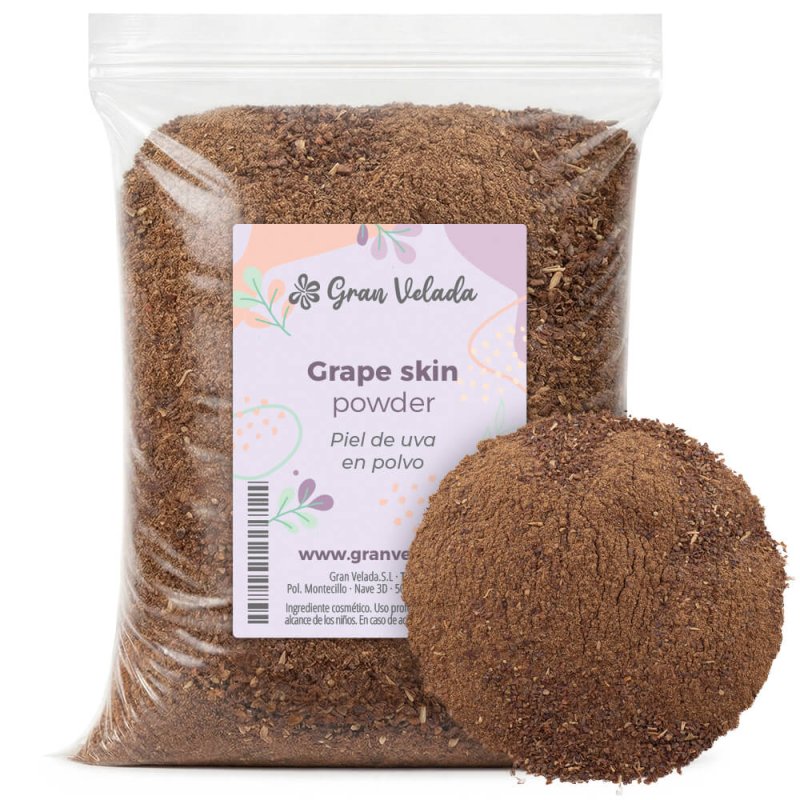 Piel de uva polvo