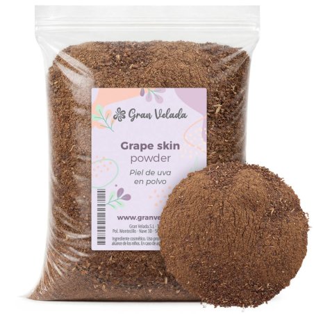 Piel de uva polvo