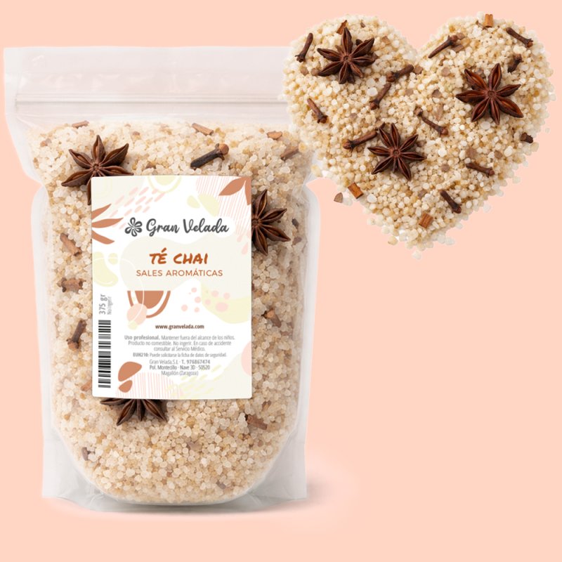 Sales aromaticas de te chai
