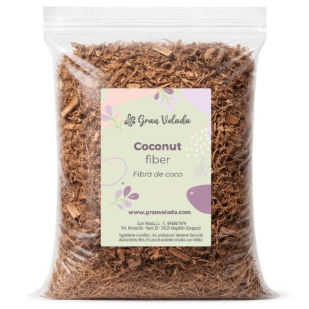 Cascara de coco triturada