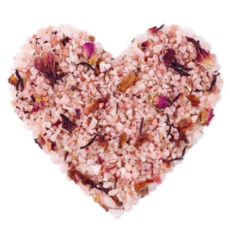 sales aromáticas con pétalos zen