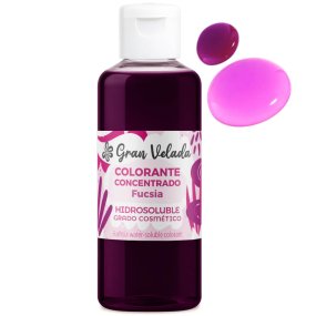 Tinte fucsia sales y bombas de baño