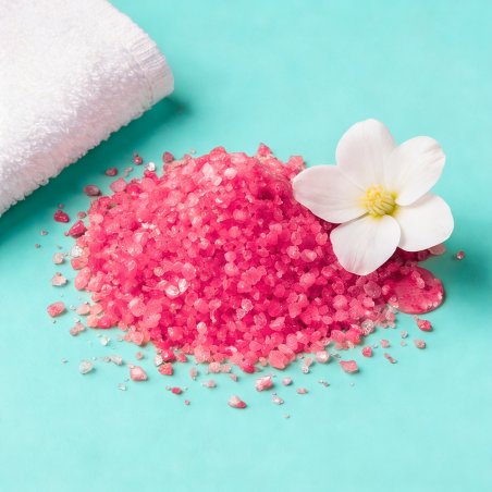 Sales con tinte rojo vino para bombas de baño 4