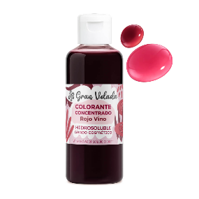 Corante vermelho vinho sais e bombas de banho