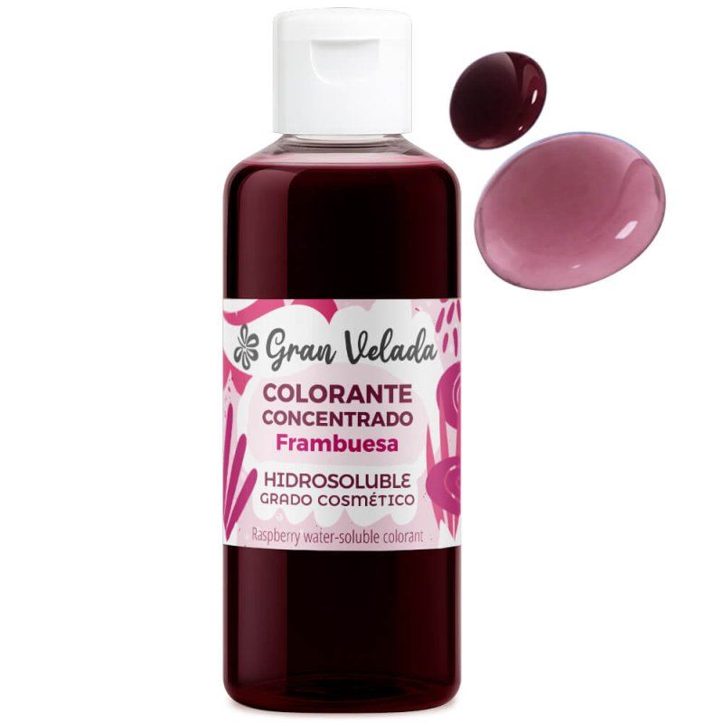 Tinte rojo frambuesa sales y bombas de baño