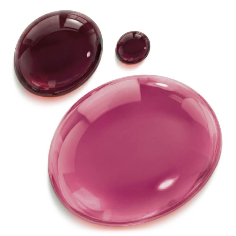 Gotas tinte rojo frambuesa sales y bombas de baño 3