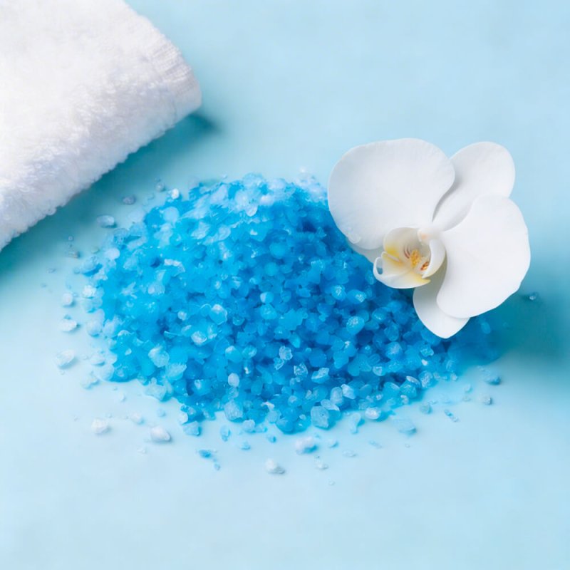 Tinte turquesa para sales de baño 4
