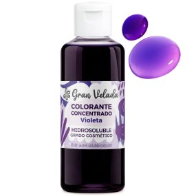 Tinta violeta para sais e bombas de banho