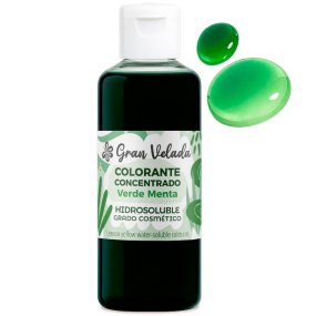 Sels de teinture vert menthe et bombes de bain