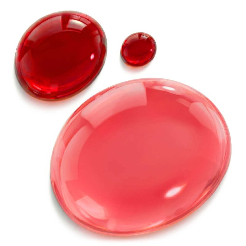 Tinte rojo fresa para bombas de baño 3