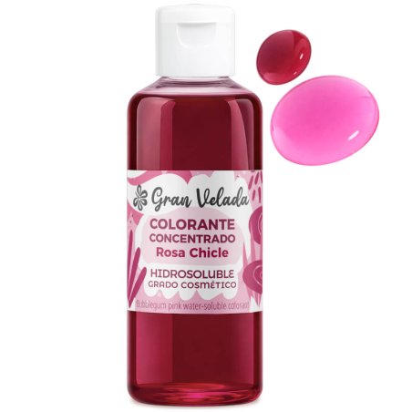Tinte rosa para bombas de baño