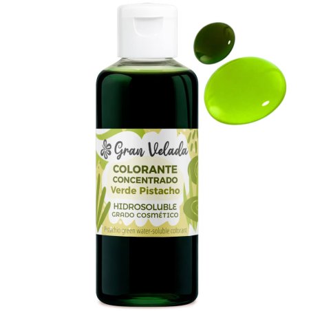 Colorante verde, pistacho para bombas de baño