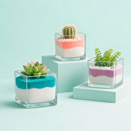 Arena de grano fino azul caribe 6