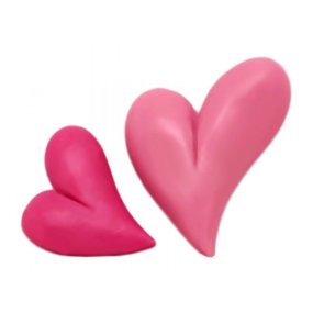 Molde coraçoes grande e pequeno de Sao Valentim