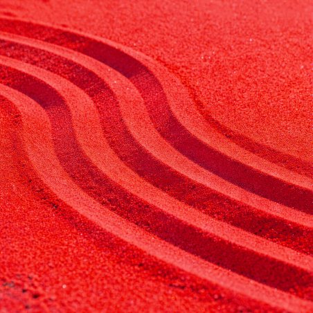 Arena decorativa roja neon