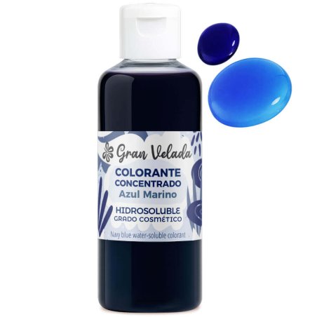 tinte azul marino para bombas de baño