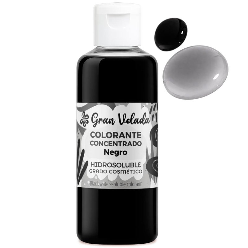 Tinte negro para bombas de baño