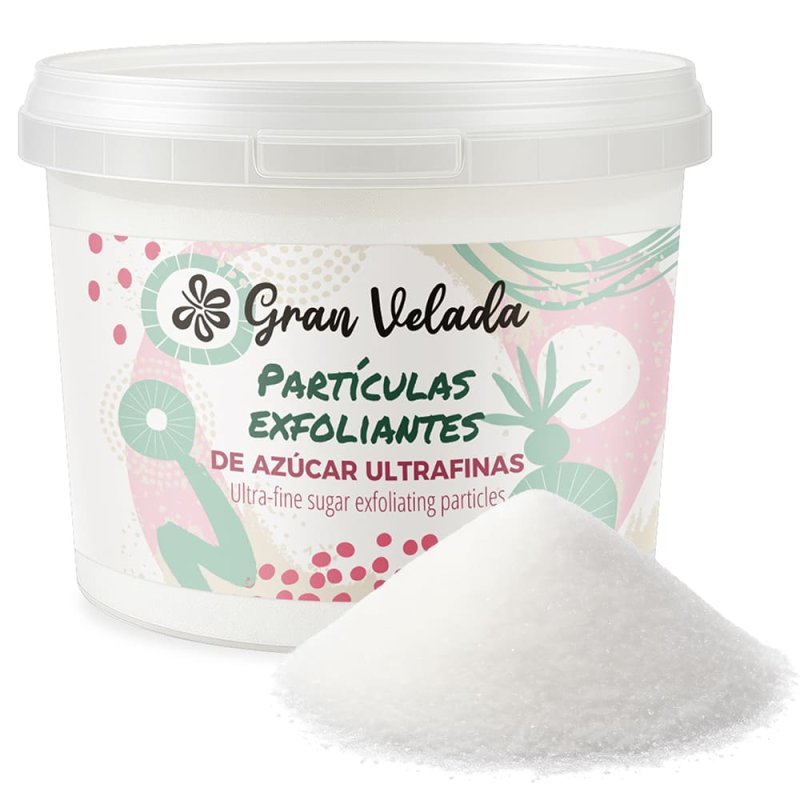 Partículas exfoliantes de azucar ultrafinas