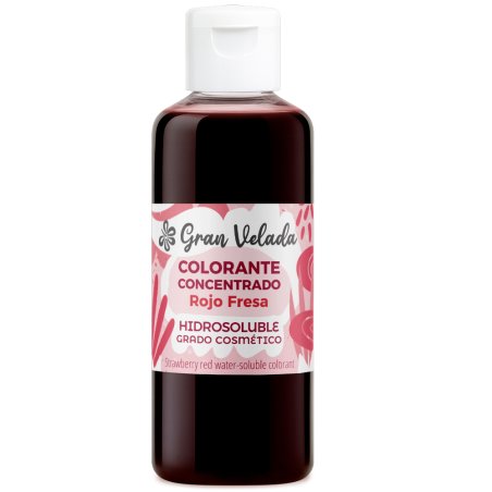 Colorante concentrado liquido rojo fresa