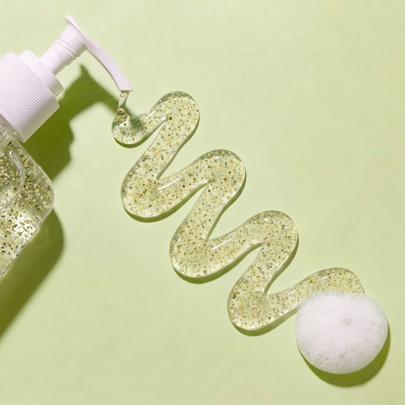Particulas exfoliantes de soja verde para gel