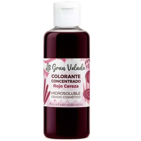 Colorante concentrado liquido rojo cereza