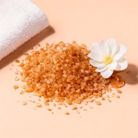 Sales con colorante concentrado liquido marron caramelo con muestra de gota