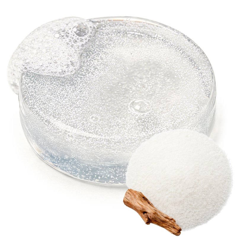 Particulas exfoliantes de celulosa para hacer jabón