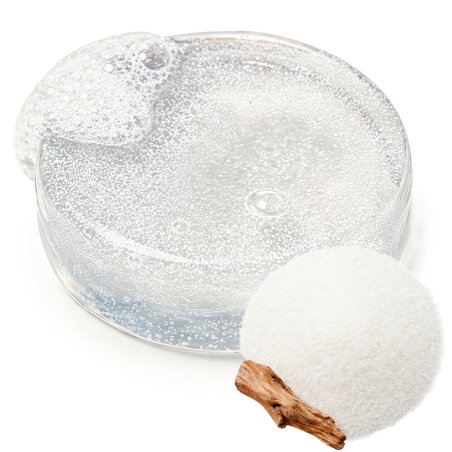 Particulas exfoliantes de celulosa para hacer jabón