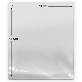 Saches 10x15 cm de celofane transparente