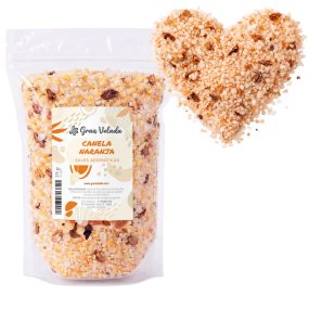 Sales aromaticas de canela naranja con cortezas