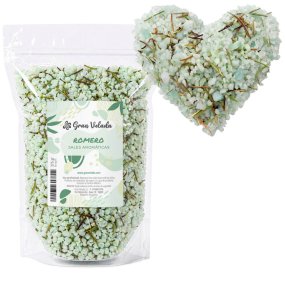 Sais aromáticos de alecrim com folhinhas secas