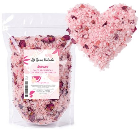 Sales aromáticas de rosas