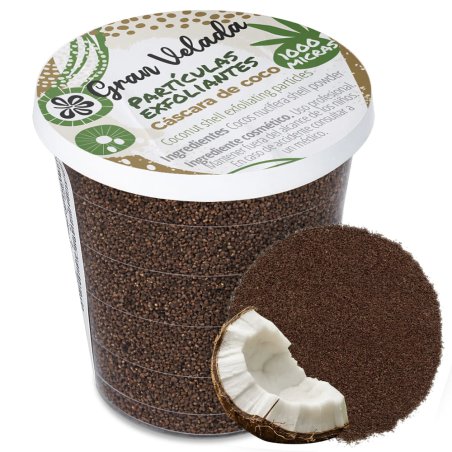 Particulas exfoliantes de cascara de coco 1000 micras