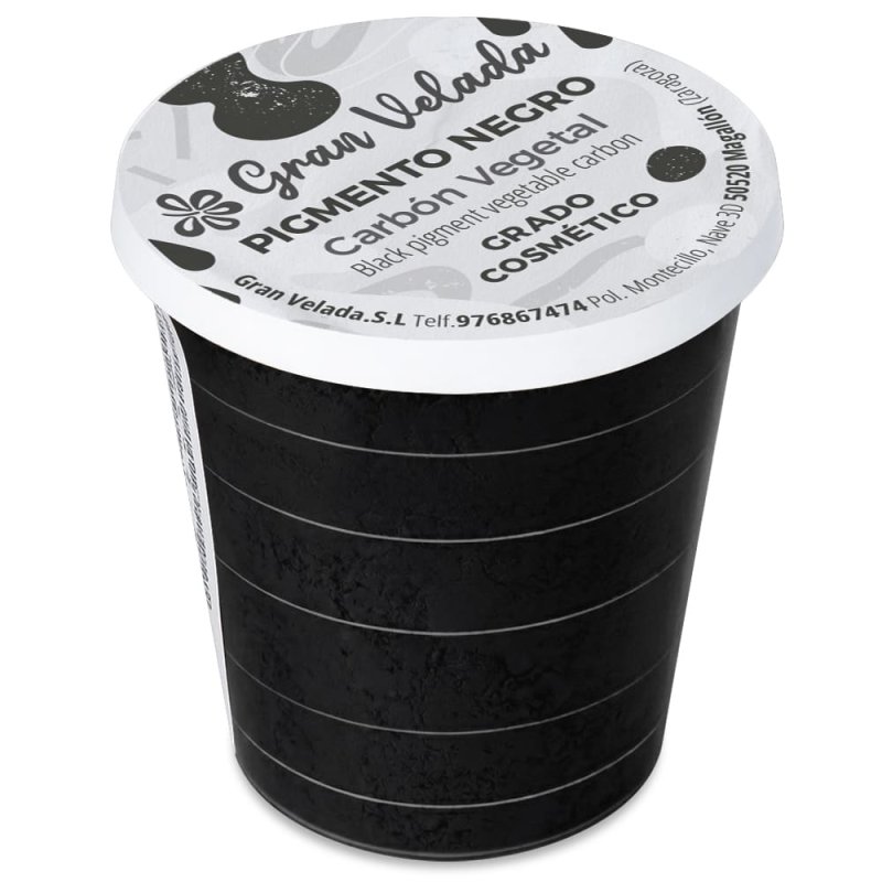 Pigmento negro carbón vegetal