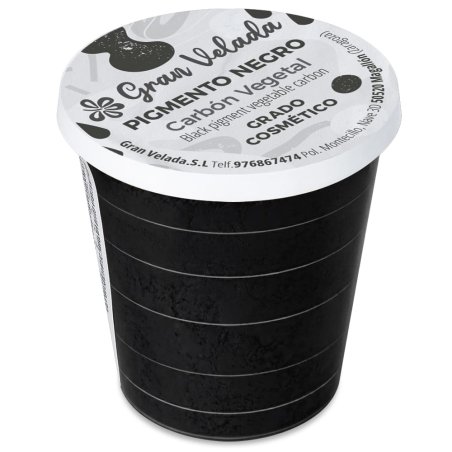 Pigmento negro carbón vegetal