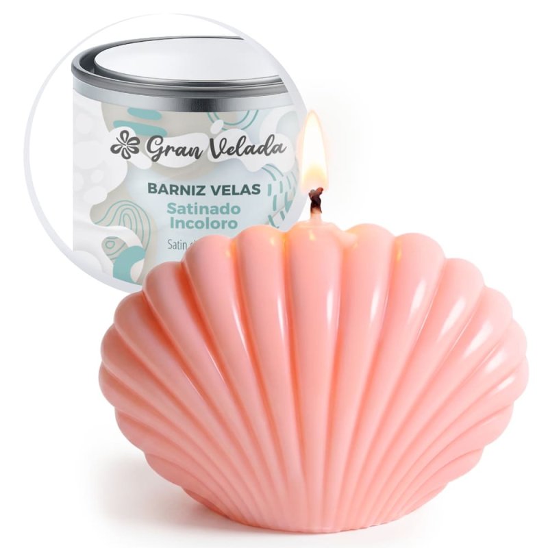 Barniz satinado incoloro para velas