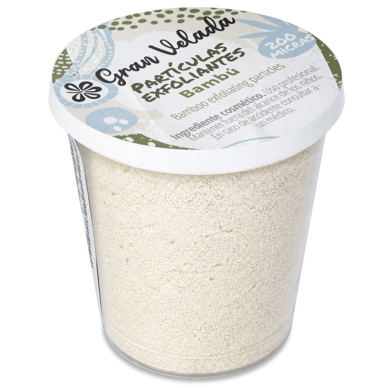 Partículas exfoliantes de bambú
