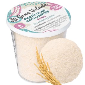 Partículas esfoliantes de arroz 250 micras