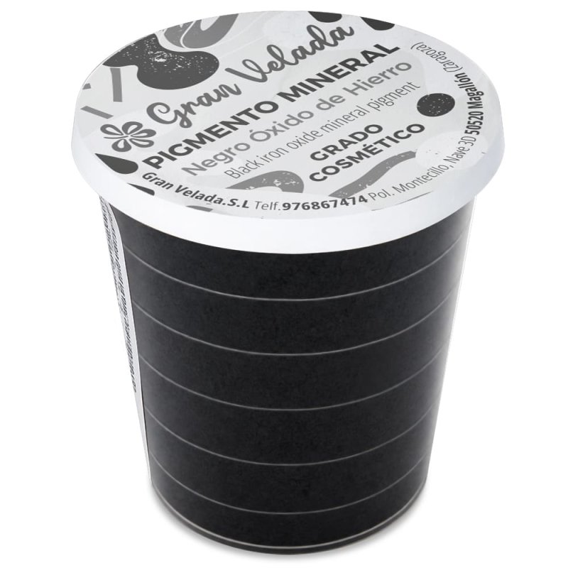 Pigmento mineral negro oxido de hierro cosmetico