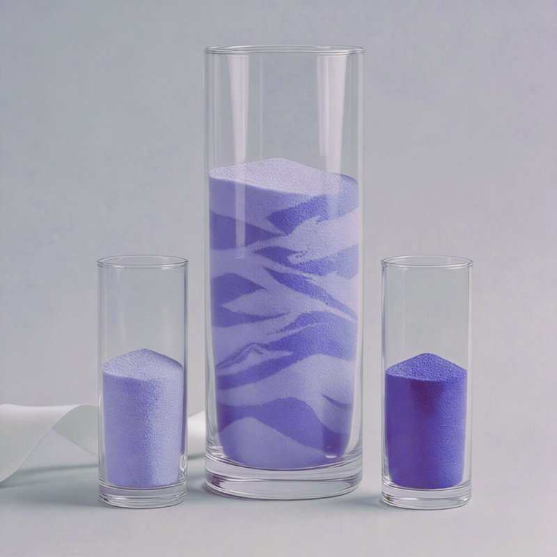 Arena de grano fino violeta