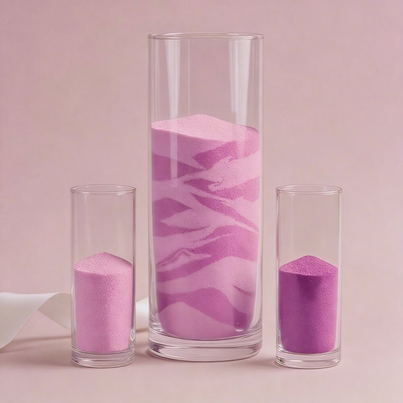 Arena de grano fino rosa lavanda